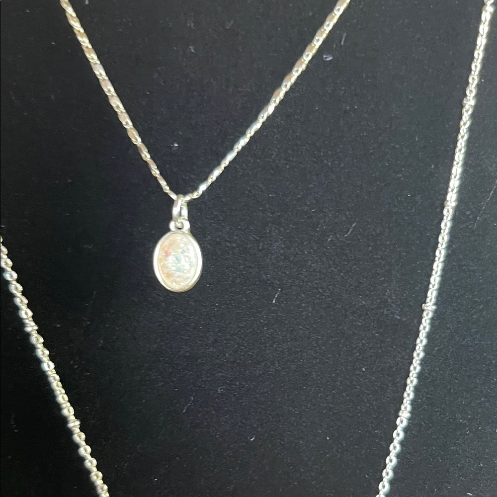 Liz Claiborne Silver Double Layer Star Necklace - Picture 3 of 6